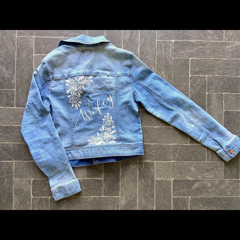 Bridal “Wifey” Jean Jacket
